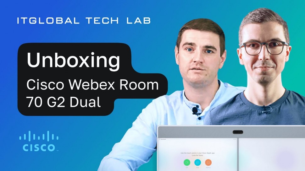 ITGLOBAL: Современные переговорные комнаты: Webex Cisco Room 70 G2 Dual UNBOXING и инсталляция. - ви