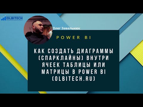 Как создать диаграммы спарклайны внутри ячеек таблицы или матрицы в Power BI