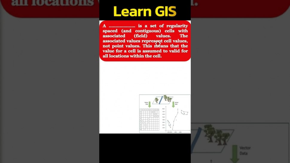 ГИС: Raster Data In GIS? MCQ SHORTS - видео