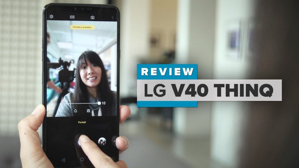 CNET: LG V40 ThinQ review: 5 cameras, a big screen and a headphone jack