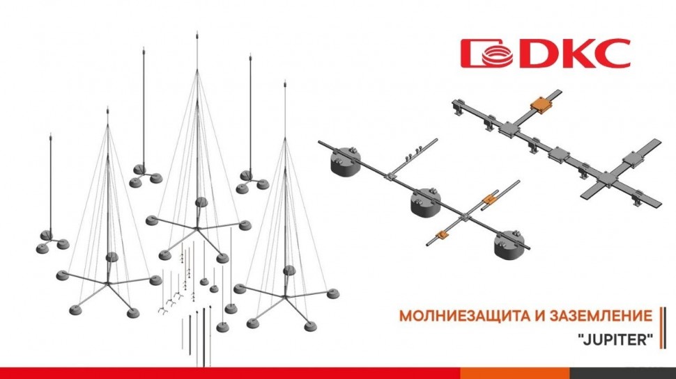 BIM: Видеообзор BIM моделей системы молниезащиты и заземления "Jupiter" - видео