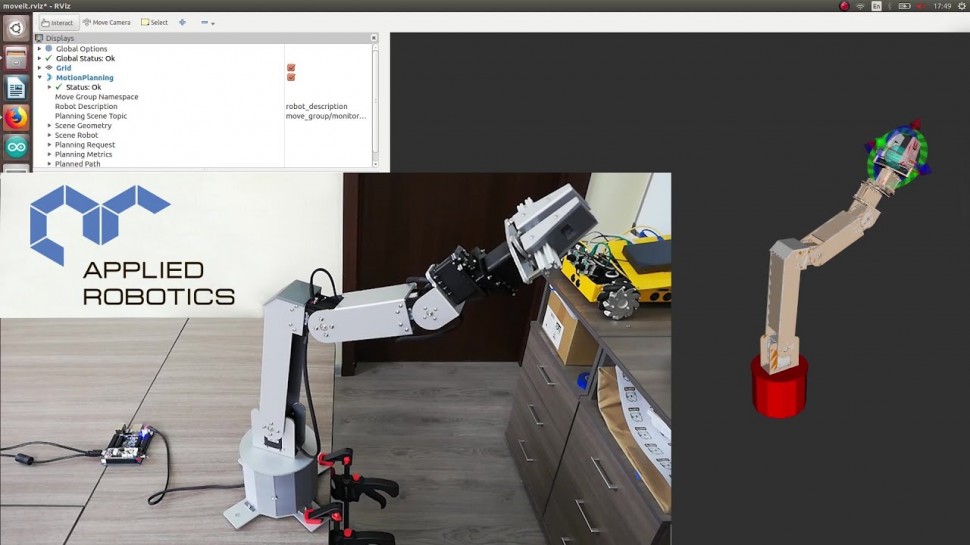 Разработка iot: Манипуляционные роботы на базе сервоприводов Dynamixel - видео
