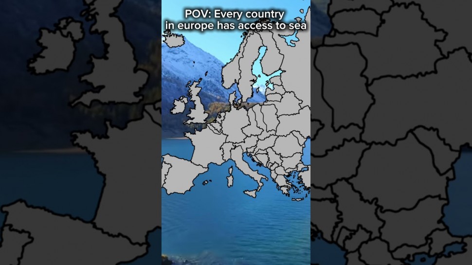 ГИС: Europe if everyone had acces to sea - видео