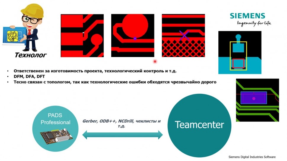 Проектирование печатных плат в PADS Professional в интеграции с PLM системой Teamcenter - видео