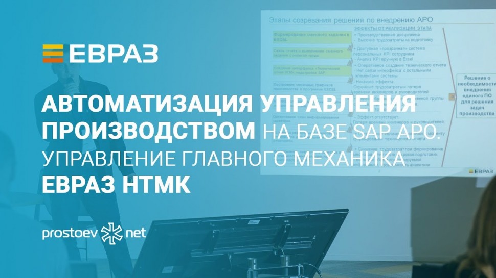 Простоев.НЕТ: АВТОМАТИЗАЦИЯ УПРАВЛЕНИЯ ПРОИЗВОДСТВОМ на базе SAP APO. Управление главного механика Е