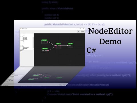 C#: My Node Editor on C# GDI, Мой редактор НОД - видео