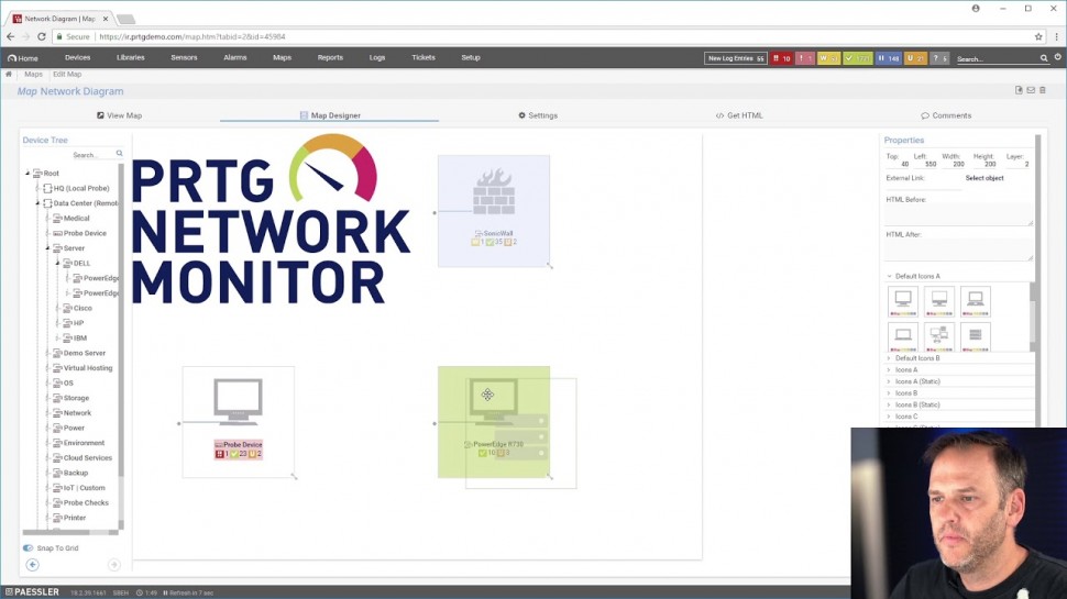 Softline: PRTG Network Monitor: Основы работы с картами