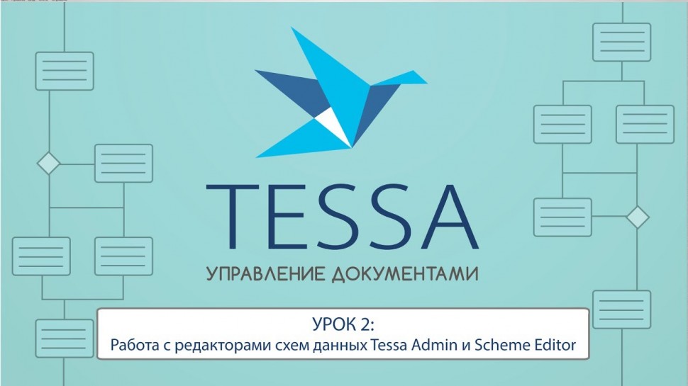 СЭД TESSA: Урок 2- Работа с редакторами схем данных Tessa Admin и Scheme Editor