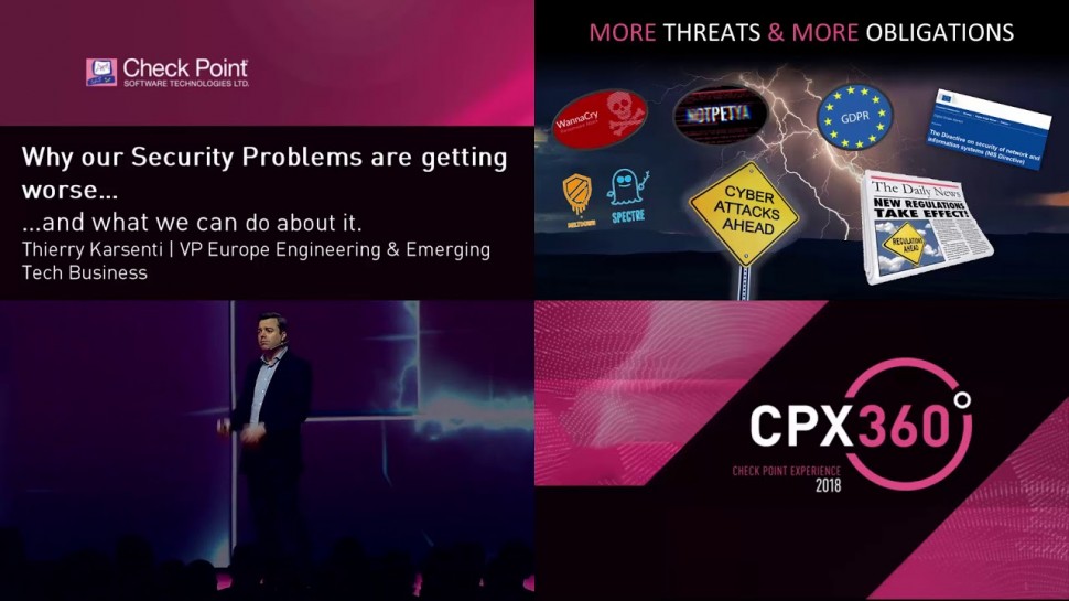 Check Point: Cyber Security Trends: Thierry Karsenti - CPX 360 2018