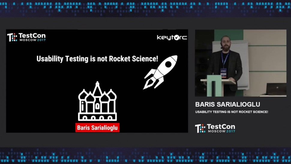 DATA MINER: Baris Sarialioglu - Usability Testing is not Rocket Science!