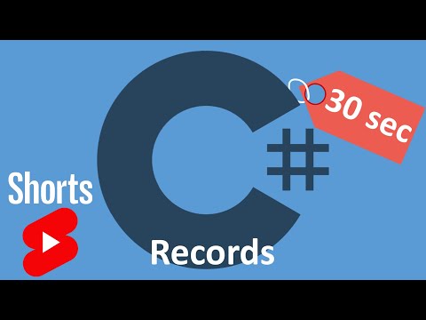C#: C# records за 30 секунд #Shorts - видео