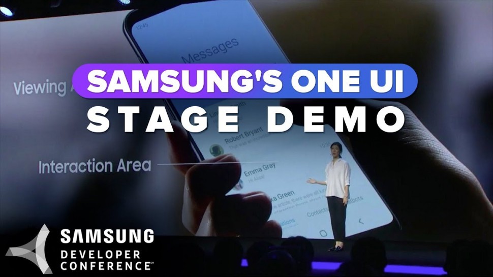 CNET: One UI stage demo at Samsung's Developer Conference 2018