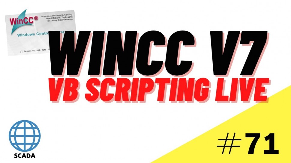 SCADA: WinCC SCADA VB Scripting Course: Live scripting Tutorial #71 - видео