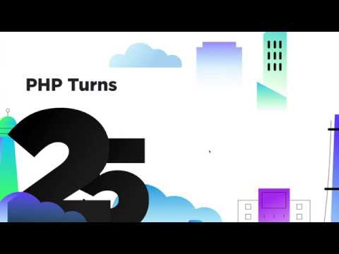 25 лет PHP - история развития в наглядной инфографике - видео