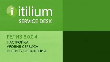 Деснол Софт: Настройка уровня сервиса по типу обращения в Service Desk Итилиум (релиз 5.0.0.4) - вид