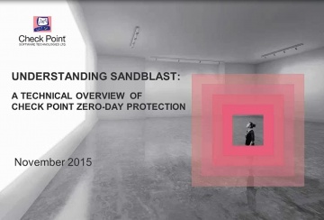 Check Point: Understanding SandBlast - Zero-Day Protection