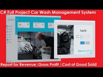 C#: C# Full Projects | Car Wash Management System with reports (Revenue, Cost of Good Sold, Profit )