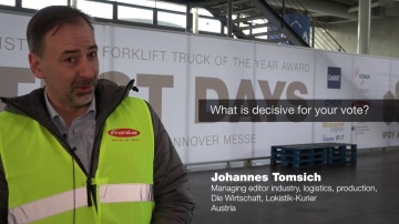 SkladcomTV: Погрузчики и складская техника на IFOY Test Days 2018. Член жюри Johannes Tomsich