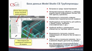 Csoft: Model Studio CS Трубопроводы. Урок №3 – Проектирование технологических трубопроводов - видео 