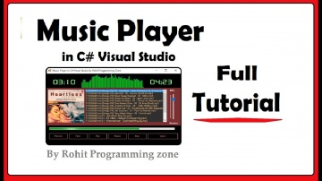 C#: Music Player in C# Visual Studio By Rohit Programming Zone - видео