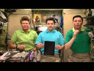 Космонавты МКС поздравляют КРОК с юбилеем
