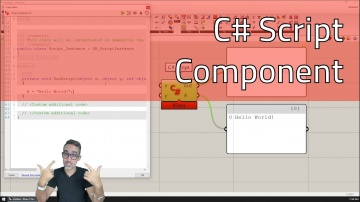 C#: 2.2 Using the C# Script Component - Advanced Development in Grasshopper - видео
