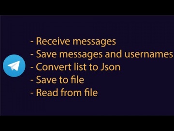 C#: (Update 2022) Telegram Messaging Bot using C# (Receive messages, Read/Write files, JSON) - видео