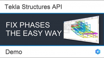 C#: Tekla Structures API - Fix Phases the Easy Way - видео