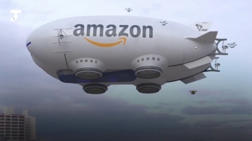 SkladcomTV: Дирижабль Amazon с летающими дронами! Будущее логистики E-COMMERCE!