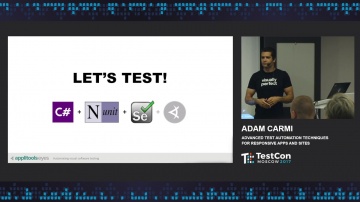 DATA MINER: Adam Carmi - Advanced Test Automation Techniques for Responsive Apps and Sites