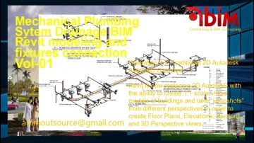 BIM: Mechanical BIM Revit Modeling Sanitary Drainage system Design layout and fixtures connection V