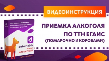 Сканпорт: DataMobile. Приемка алкоголя по ТТН ЕГАИС (помарочно и коробами) - видео