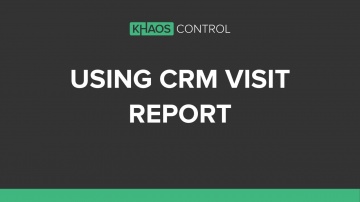 CRM: How To Use the CRM Visit Report - видео